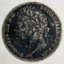 1825 George IV Sixpence Silver Coin | Fine Collectable Grade picture