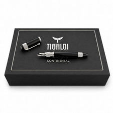 Tibaldi for Bentley Continental Beluga Black Fountain Pen 18K M Nib LE 86/999 picture