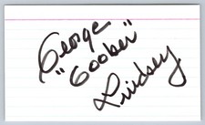 George 'Goober' Lindsey Hand Signed Index Card Autograph - Actor picture