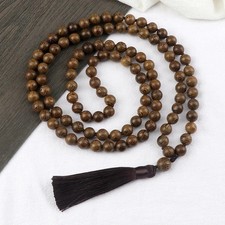 108 Mala Beads Necklace Prayer Meditation Yoga Tassel Buddhist Jewelry Boho picture