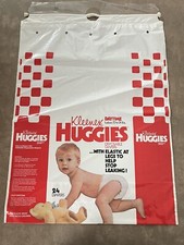 Vintage Kleenex Huggies Baby Diaper Bag Packaging RARE Prop Staging picture