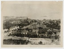 Tsingtao, China 1937 City, Harbor Photo 1937 Japan War Arial Photo Army J16023 picture
