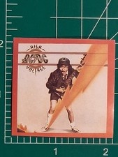 2002 ROCK STORY MUSIC STICKER CARD AC DC HIGH VOLTAGE ANGUS YOUNG picture