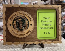 Military Police Regimental Picture frame wooden plaque  picture