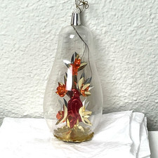 Vintage Resl Lenz West Germany Partridge In A Pear Tree Glass Christmas Ornament picture