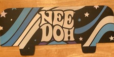 NEE DOH Graphic Cardboard 2 Sided Sign Collectible - Rainbow Stars 18” x 6” picture