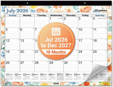 CRANBURY 22X17 Large Desk Academic Calendar 2026-2027, July 2026 to December 202 picture
