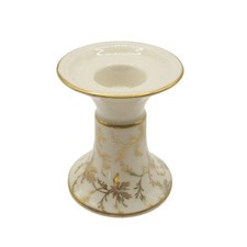 Vintage Kerafina Bavaria Porcelain Candlestick Holder Gold Gilt Germany picture