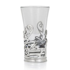 AE Williams Elegant Celtic Swirl Shot Glass Holder Premium Glass and Pewter picture