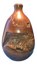 Beautiful Burl Wood Bud Vase Hand Turned picture
