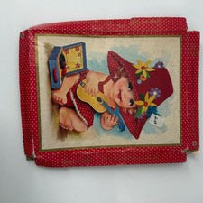 Vintage Guys and Gals Greeting Cards All Occasion Baby Ephemera 5 Count MCM picture