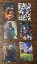 2024 Topps Chrome Star Wars Galaxy Refractor 6 Card Lot (Leia, Luke Skywalker) picture
