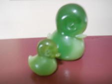 Vintage Wony LTD Italy Faux Jade Ducks Beautiful Mid Century Pair. picture