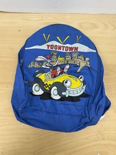 1987 Who Framed Roger Rabbit Vintage Backpack Blue Disney Toontown picture