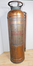 VTG, EMPTY RED STAR 303 FIRE EXTINGUISHER COPPER BRASS 2-1/2 GALLON 4/115 picture