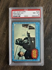 1977 STAR WARS #10, PRINCESS LEIA CAPTURED, BLUE, PSA 8 picture