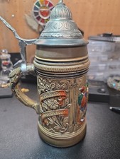 Vintage Original Thewalt Alt-Grenzau 1894 Lid Glazed Beer Stein W. Germany picture
