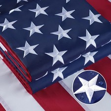US American Flag 3x5 Quality Made USA Flag Embroidered United States Flag picture