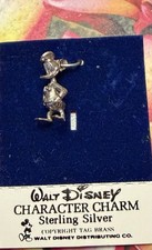 NOS 1950s Walt Disney Productions Donald Duck Pendant Charm Sterling Silver 925 picture