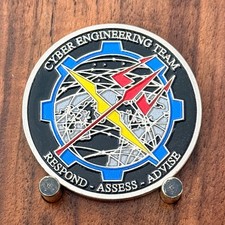 Cyber Engineering Team Respond Assess Advise Challenge Coin  W#26 picture