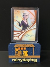 2026 Card Fun ChronoZ Disney Legacy Auto Script Art Elsa Orange /30 picture