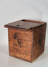 Antique Le Bon The Tukvar Darjeeling Advertising Tea Caddy Lidded Mahogany Box picture