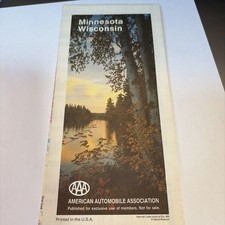 Minnesota Wisconsin State Map 1993/94 picture