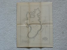 1916 folded Map of Wall Lake in Wright County, Iowa, 16 x 13 Inches picture