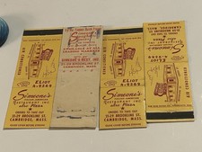 Matchbook Lot Simeones Italian Restaurant Cambridge MA Massachusetts Vintage picture