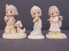 Vintage Precious Moments Figurines 1977 - 1978 Enesco Jonathan & David Lot Of 3 picture