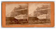 Citadel from the Queens Wharf Quebec City Canada Stereoview 1860c picture