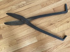 VINTAGE PECK STOW & WILCOX 29 INCH TINSMITH BENCH SHEARS - VERY GOOD COND picture