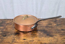 Vintage HAVARD FRANCE Hammered 1.6mm Copper 22cm 8.625