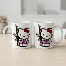 KITTY WITH AK-47 Coffee Mug picture