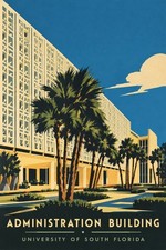 🗞️ University of South Florida Admin Building Poster 24x36” Hi-Res 💎 picture