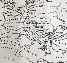 1880 Map Of Caesars Roman Empire 10 Kingdoms Victorian Religious Antique DWZ3C picture