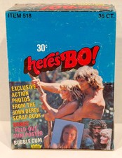 1981 Here's Bo Photos Bubble Gum Full 36CT Trading Card Wax Box Fleer picture