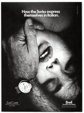 1987 Breil Watch Print Ad, How The Swiss Express Themselves In Italian Zoe Coste picture