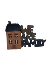 Vtg Miniature Dollhouse Wood Colonial House We Are Family  picture