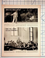 1939 Göring Tennis & Weidmann Murder Trial Magazine Page Ephemera picture
