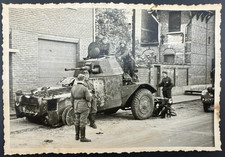 Panhard 178 armored vehicle with German soldiers picture