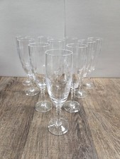 Cristal D'Arques - Durand Dampierre Champagne Flutes Glasses NEW Set of 10 picture