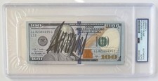 DONALD TRUMP Signed $100 Dollar Bill PSA/DNA Certified Authentic Autograph;C201 picture