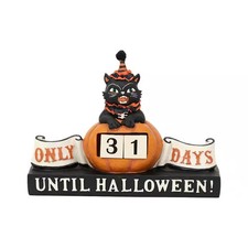Ashland Brand Black Cat Halloween Countdown Tabletop Decor 8.5
