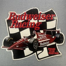 Vintage 1995 Budweiser Racing IndyCar Metal Sign Anheuser Busch 33.5