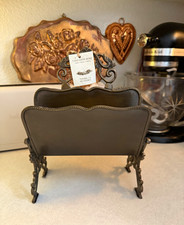 Global View Brass Desktop Letter & Envelope Holder Mail Organizer Stand picture