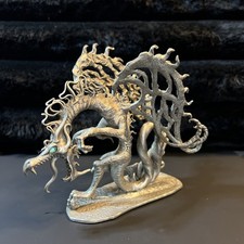OOP Guthrie Rawcliffe Ral Partha Pewter Ghost Dragon Aqua Eyes Figurine 🔥💎 picture