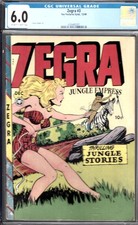 ZEGRA #3-CGC 6.0 FINE COPY-1948 FOX SYND.-VERNON HENKLE ART JUNGLE STORIES picture