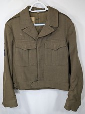 MILITARY FIELD JACKET VINTAGE US ARMY IKE MEN'S 38L WOOL WWII 1946  picture