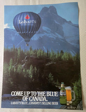 LABATT'S BLUE of Canada Hot Air Balloon Biere Beer 18X24